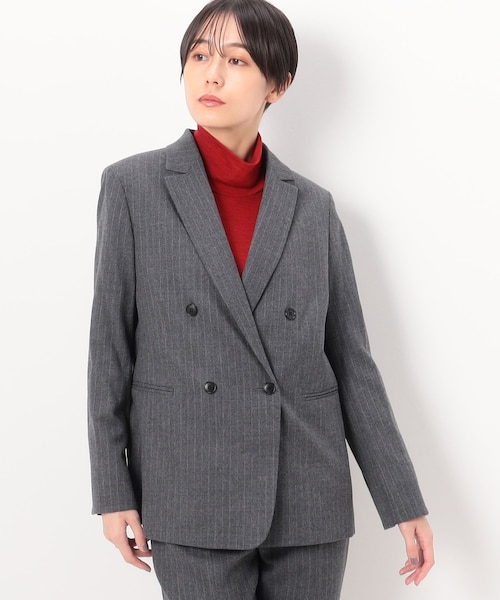 maimai333STRIPE W JACKETストライプダブルジャケット maimai333様専用STRIPE W JACKETストライプダブルジャケット