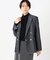 〔 TALLサイズ 〕 ポリエステルデニム ダブルブレストジャケット