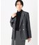 〔 TALLサイズ 〕 ポリエステルデニム ダブルブレストジャケット