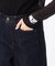 中空ストレッチデニム ワイドデニムパンツ