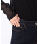 中空ストレッチデニム ワイドデニムパンツ
