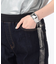 中空ストレッチデニム ウエストリブパンツ