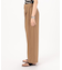 コットンタイプライター タックワイドパンツ