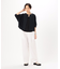 コットンタイプライター タックワイドパンツ