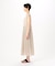 リネンシフォン プリーツドレス