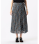 シアーリネンチェック プリーツスカート