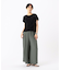 【セットアップ対応/リバーシブル】スプリットジョーゼット シフォンパンツ