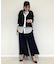 【セットアップ対応/リバーシブル】スプリットジョーゼット シフォンパンツ