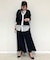 【セットアップ対応/リバーシブル】スプリットジョーゼット シフォンパンツ