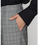 2WAYストレッチチェックフラノ デザインワイドパンツ