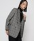 〔 TALLサイズ 〕2WAYストレッチチェックフラノ デザインダブルジャケット