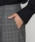 〔 Sサイズ 〕 2WAYストレッチチェックフラノ デザインワイドパンツ