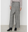 〔 Sサイズ 〕 2WAYストレッチチェックフラノ デザインワイドパンツ