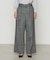 ヘリンボーンツイード タックワイドパンツ