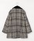 〔 TALLサイズ 〕 ロービングチェック ダブルブレストＡラインハーフコート