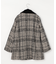 〔 TALLサイズ 〕 ロービングチェック ダブルブレストＡラインハーフコート