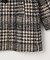 〔 TALLサイズ 〕 ロービングチェック ダブルブレストＡラインハーフコート