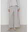 【セットアップ対応】トリアセバックサテンジョーゼット ワイドパンツ