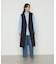 コットンサテンオルタージュ ロングシャツ