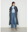 コットンサテンオルタージュ ロングシャツ