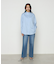 コットンサテンオルタージュ ロングシャツ