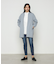 コットンサテンオルタージュ ロングシャツ
