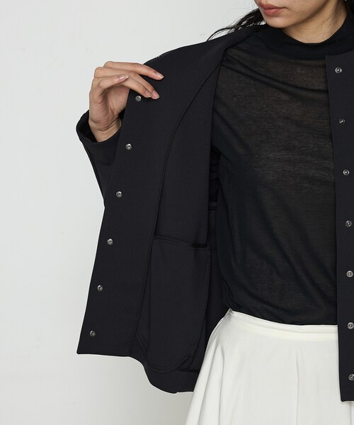 アクアスーティングジャージー ノーカラーブルゾン｜コムサの通販