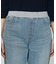 〔 TALLサイズ 〕 コットンストレッチデニム ウエストリブパンツ