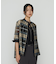 〔 TALLサイズ 〕 シルクドビーチェックビックシルエットシャツ羽織