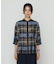 〔 TALLサイズ 〕 シルクドビーチェックビックシルエットシャツ羽織