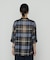 〔 TALLサイズ 〕 シルクドビーチェックビックシルエットシャツ羽織