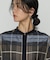 〔 TALLサイズ 〕 シルクドビーチェックビックシルエットシャツ羽織