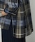 〔 TALLサイズ 〕 シルクドビーチェックビックシルエットシャツ羽織