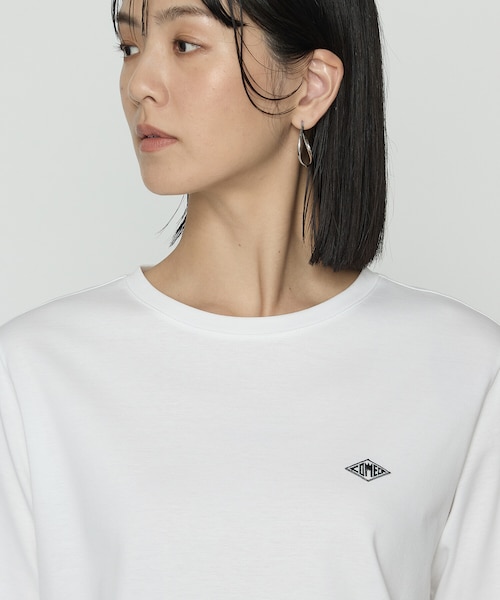 スーピマコットンポンチ ワッペンTシャツ｜コムサの通販｜&mall