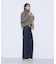 10.5オンスセンタープレス ワイドデニムパンツ