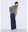 10.5オンスセンタープレス ワイドデニムパンツ