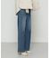 10.5オンスセンタープレス ワイドデニムパンツ