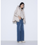 10.5オンスセンタープレス ワイドデニムパンツ