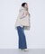 10.5オンスセンタープレス ワイドデニムパンツ