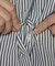 〔 Sサイズ 〕 デシンストライププリント ボウタイシャツ