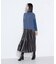 〔 TALLサイズ 〕 サテンチンツ コンビネーションプリーツスカート