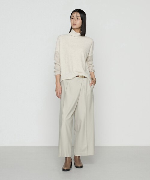 TALLサイズ 〕 【セットアップ対応】ストレッチフラノ アシンメトリー