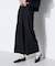 【セットアップ対応】ストレッチフラノ アシンメトリータックワイドパンツ