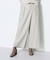 【セットアップ対応】ストレッチフラノ アシンメトリータックワイドパンツ