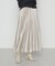 サテンチンツ コンビネーションプリーツスカート