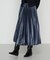 サテンチンツ コンビネーションプリーツスカート