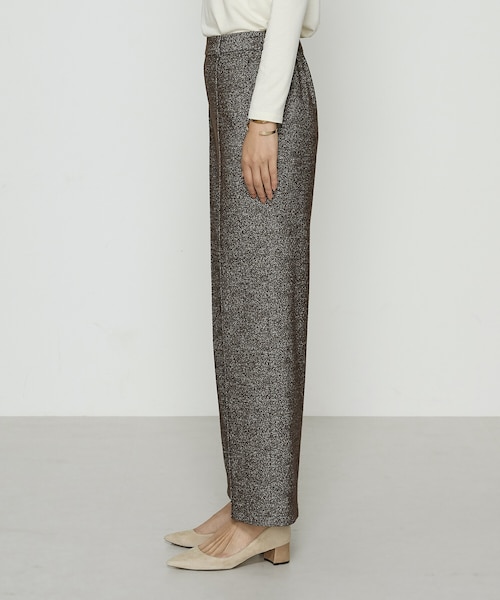 ツイード柄リバージャージー パンツ｜コムサの通販｜&mall（アンド