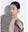 ファンシーツイード ノーカラージャケット