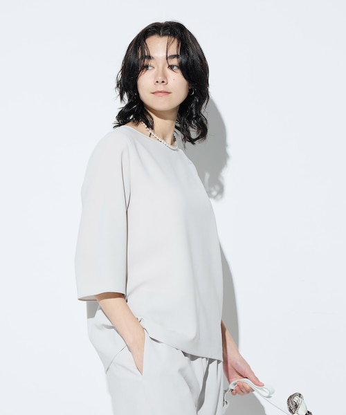 Sサイズ 〕 トリアセダブルクロス Tブラウス｜コムサの通販｜&mall