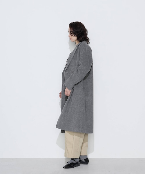 リサイクルアンゴラウール ロングチェスターコート｜コムサの通販